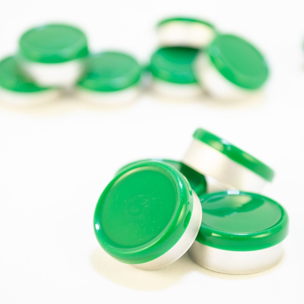 20mm Flip Top Aluminum Seal - Dark Green