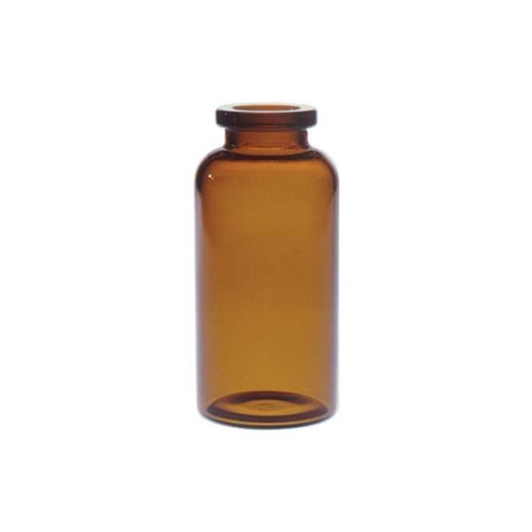 RLS 20ML Tubular Amber Glass Serum Vials by Med Lab Supply