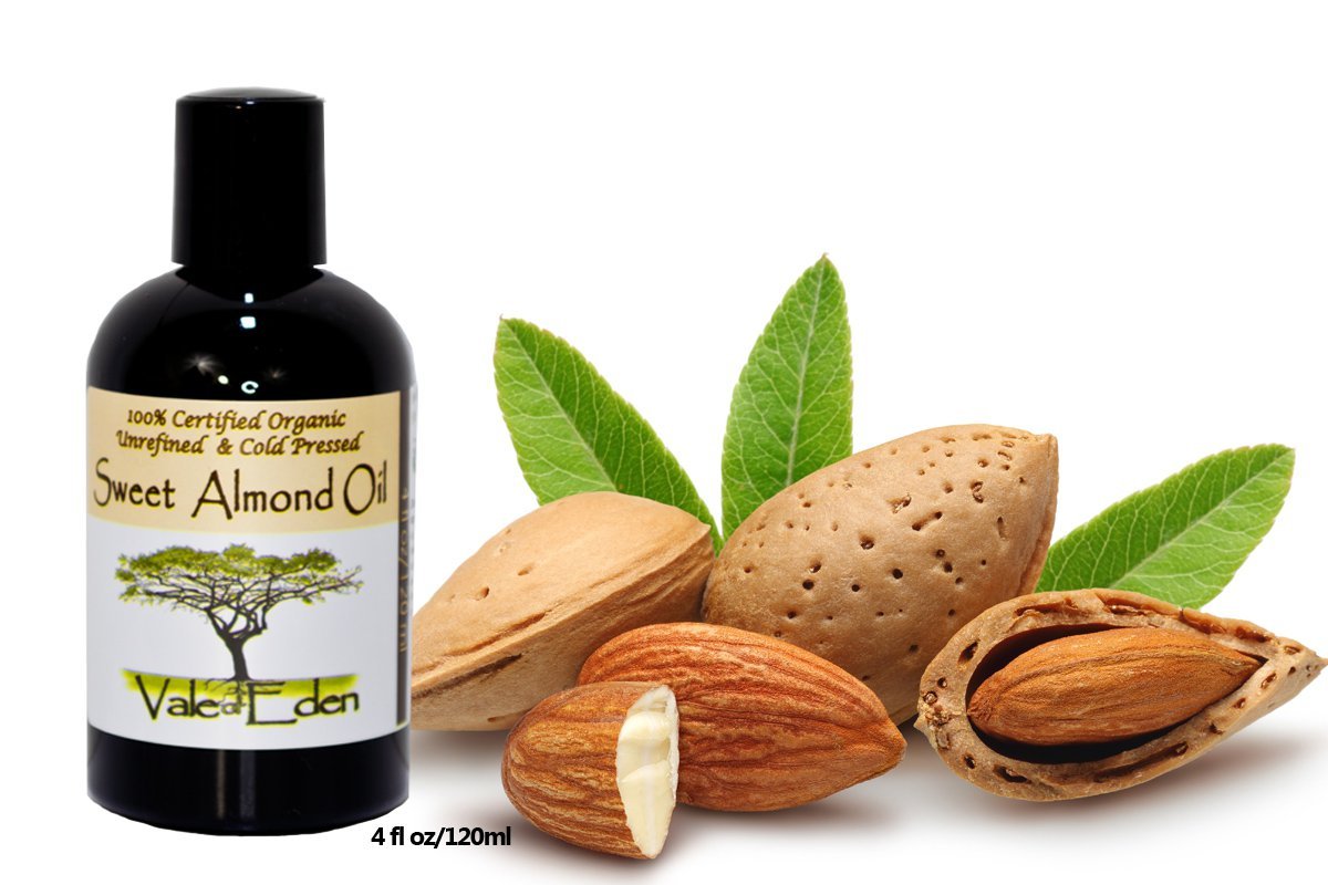 Sweet Almond Oil: Certified Organic, Cold Pressed, Non-GMO, Unrefined, Hexane Free