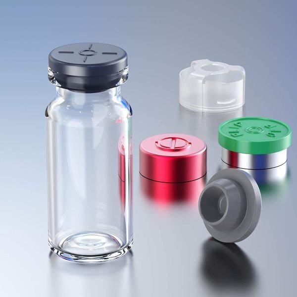 20mm Butyl Rubber Stoppers for Vials, Gray