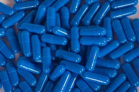 Blue Empty Gelatin Capsules, Size 4