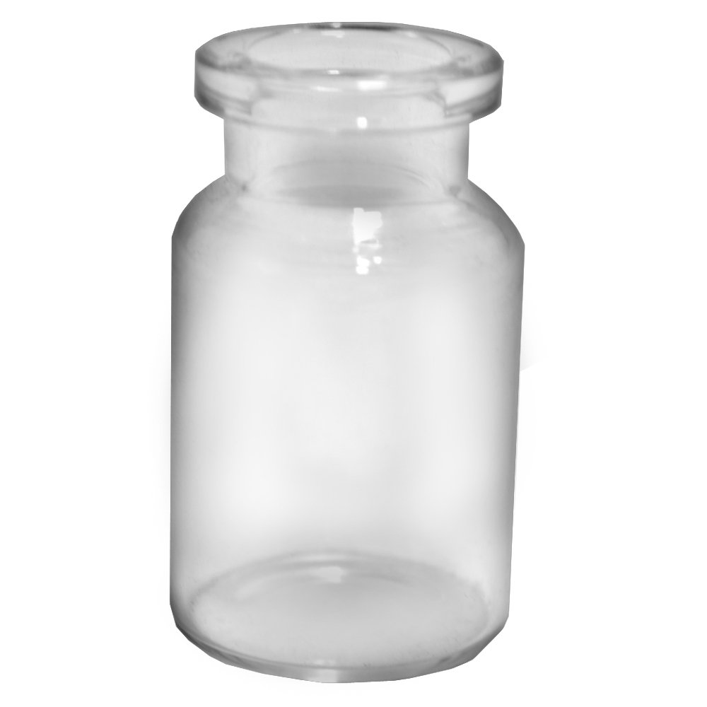 MLS 10ml Short Tubular Clear Glass Serum Vials by Med Lab Supply