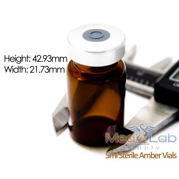 5ML Amber Sealed Sterile Glass Vials