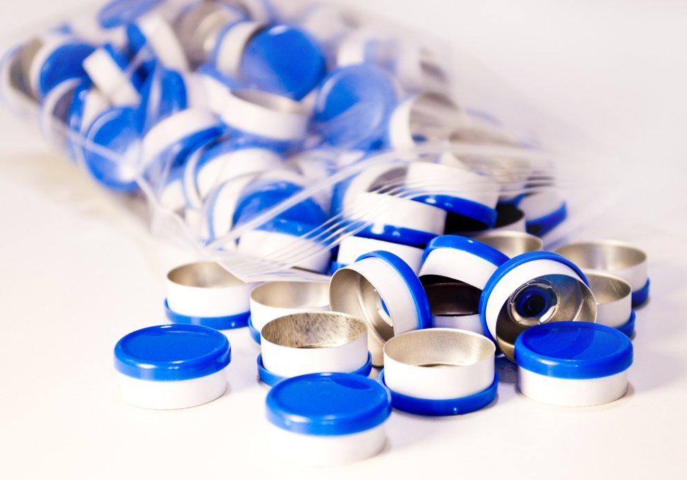 20mm Dual Tone Flip Top Seal (Blue/White)