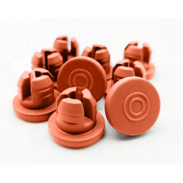 Butyl Rubber Stoppers for Vials, 20mm, Red