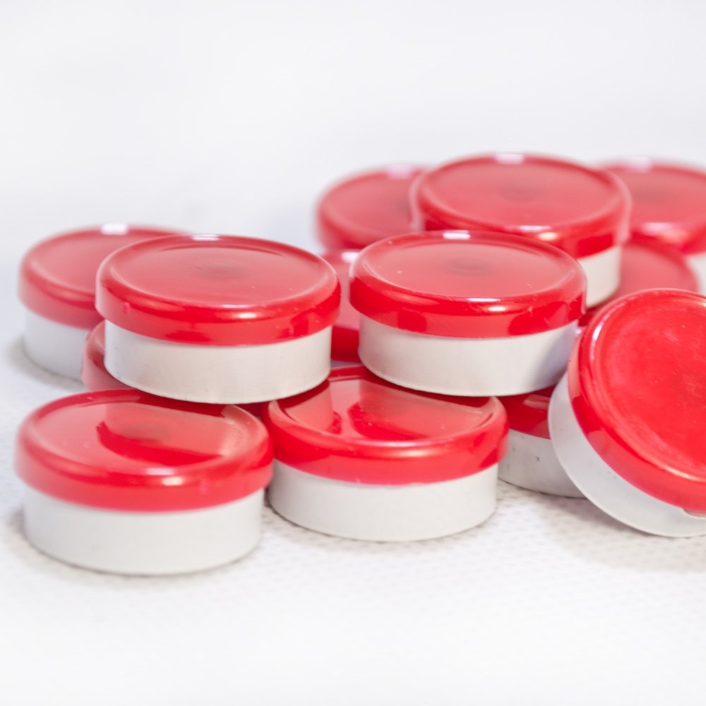 20mm Dual Tone Flip Top Seals (Red/White)