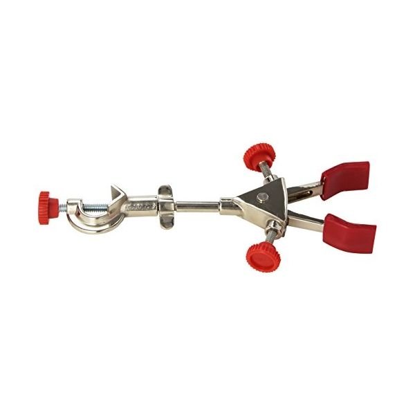 2-Prong Burette Clamp with Boss Head, with: Cork, PVC, or Silicone Coated Jaws