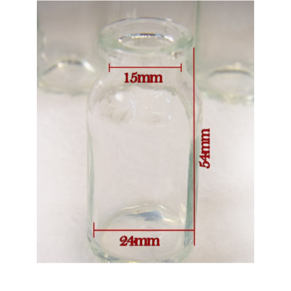 MLS 10ML Moulded Clear Glass Serum Vials by Med Lab Supply
