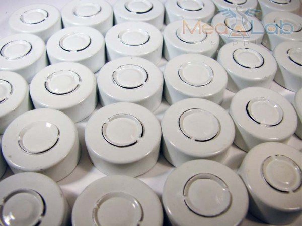 20mm Aluminum Seal, Tear Out Center - White