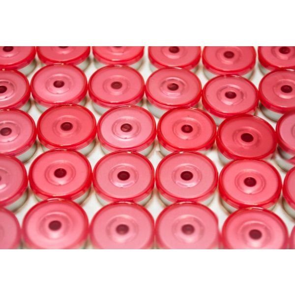 20mm Flip Top Aluminum Seal - Translucent Light Red
