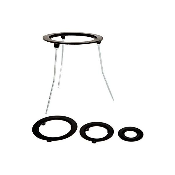 Tripod Stand, Cast Iron Rings: 3.5", 4.25", 5", & 6", Height: 6", 8" & 9".