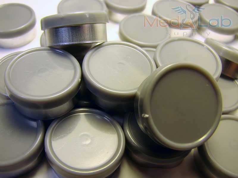 20mm Flip Top Aluminum Seal - Light Grey