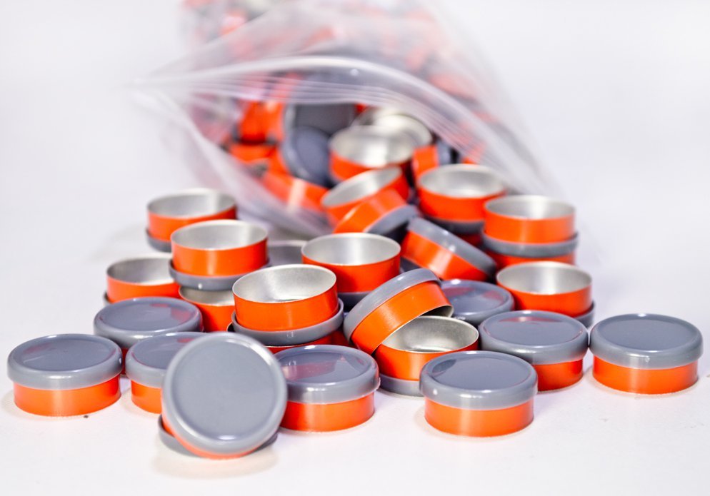 20mm Dual Tone Flip Top Seal (Gray/Orange)