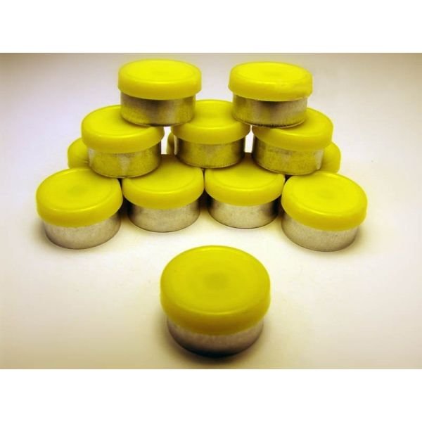 20mm Flip Top Aluminum Seal - Yellow