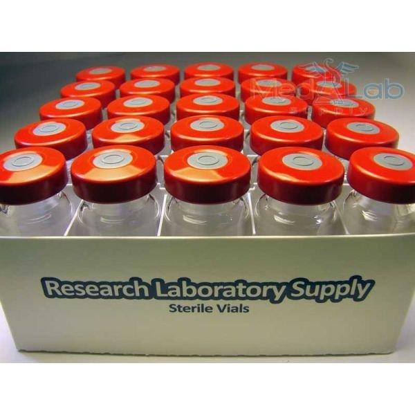 10ml Clear Sealed Sterile Depyrogenated Glass Vials (Red)