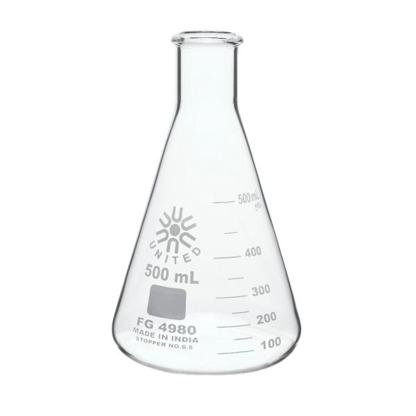 Narrow Mouth Erlenmeyer Graduated Flask, 25mL thru 2000mL