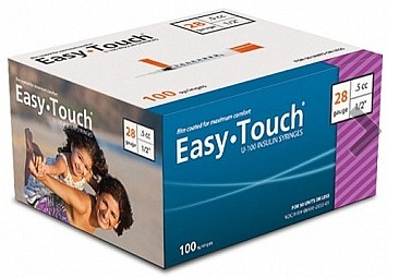 Easy Touch 28g Diabetic Syringes