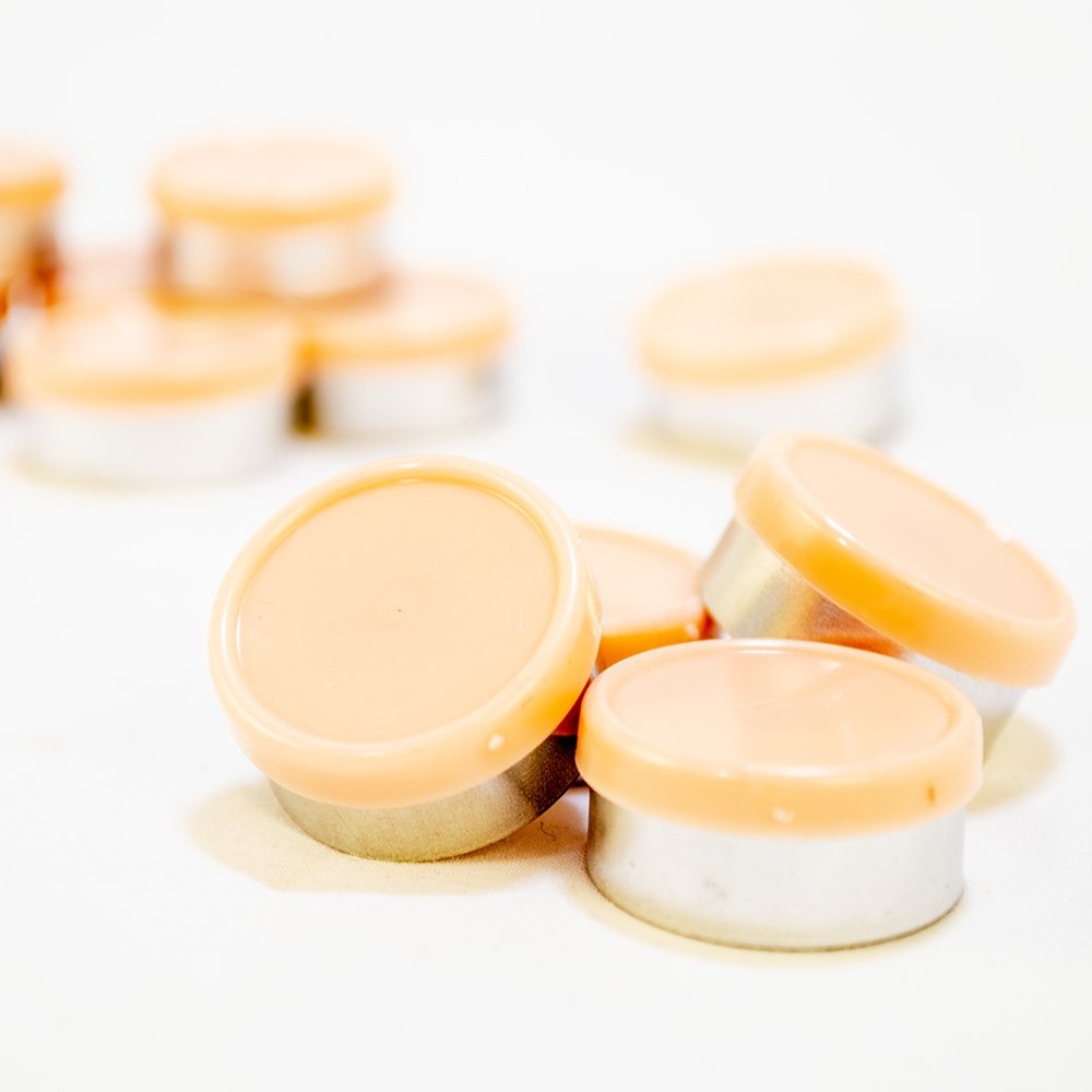 20mm Flip Top Aluminum Seal - Peach