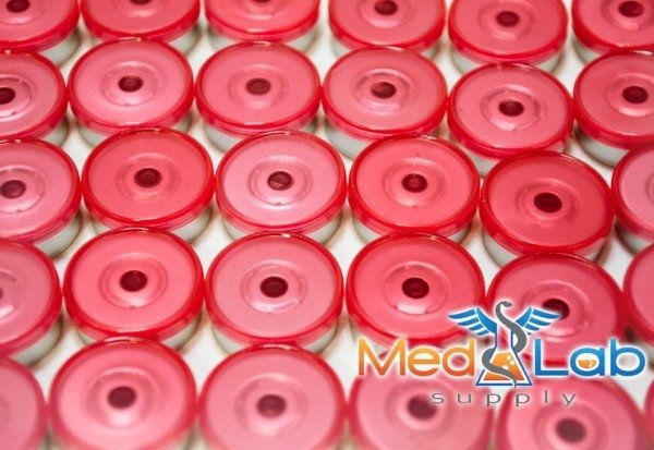 20mm Flip Top Aluminum Seal - Translucent Light Red