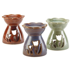 Tulip/Floral Ceramic Oil Diffuser - Dragonfly Jade