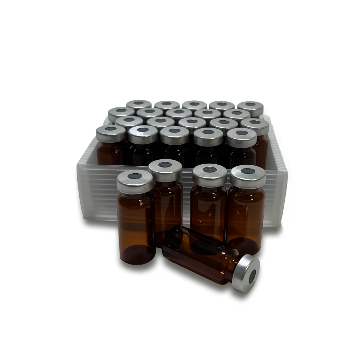 Ultra Spec 10ML Amber Sealed Sterile Glass Vials, Qty 1