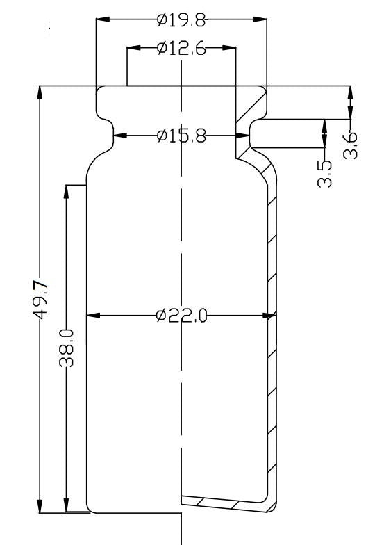 Ultra Spec 10ML Clear Sealed Sterile Glass Vials, Qty 1