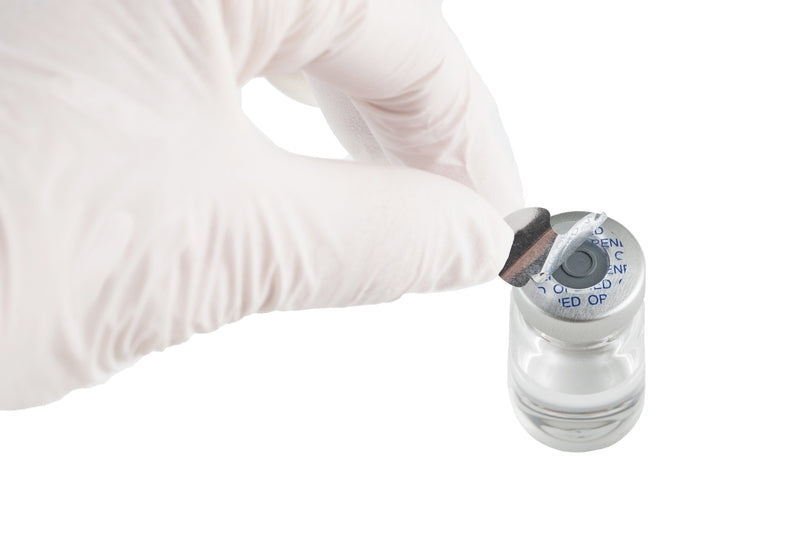 Sterile Barrier Vial Seals, Tamper Indicating Seal, 20mm, Silver, 20 Seals