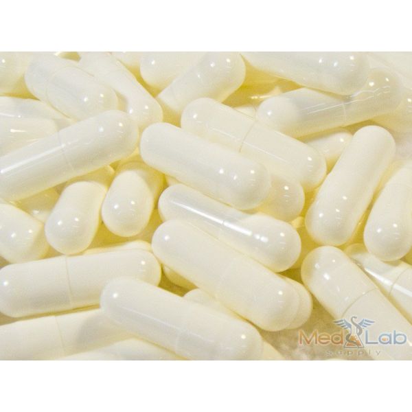White Empty Gelatin Capsules, Size 0, 1500 count