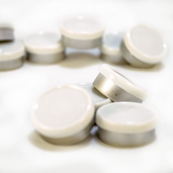 20mm Flip Top Aluminum Seal - White (Qty. 100)