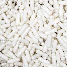 White Gelatin Capsules, Size 00, 5000 count in Resealable bag