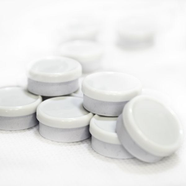 Premium Vial Bundle-White/White Dual Tone Flip Tops