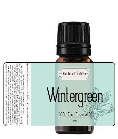 Wintergreen Pure Essential Oil 15ML, By Vale of Eden