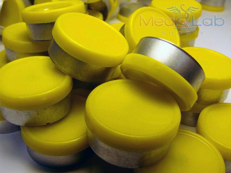 20mm Flip Top Aluminum Seal - Yellow (Qty. 5000)