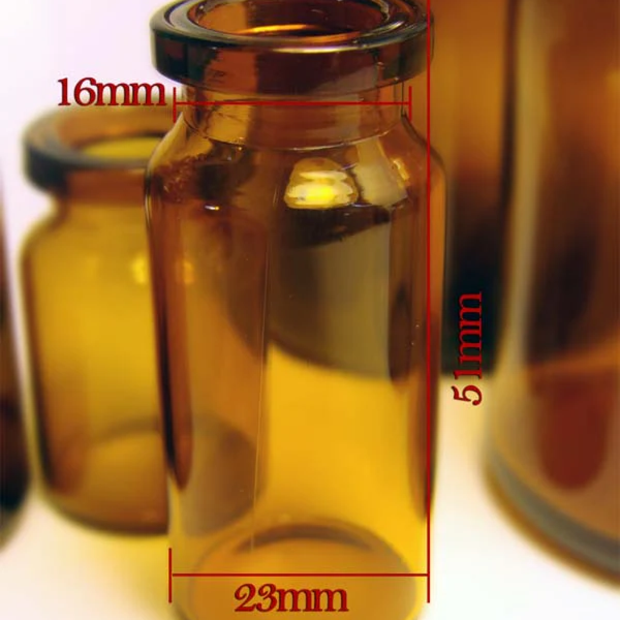 Amber Open Vials