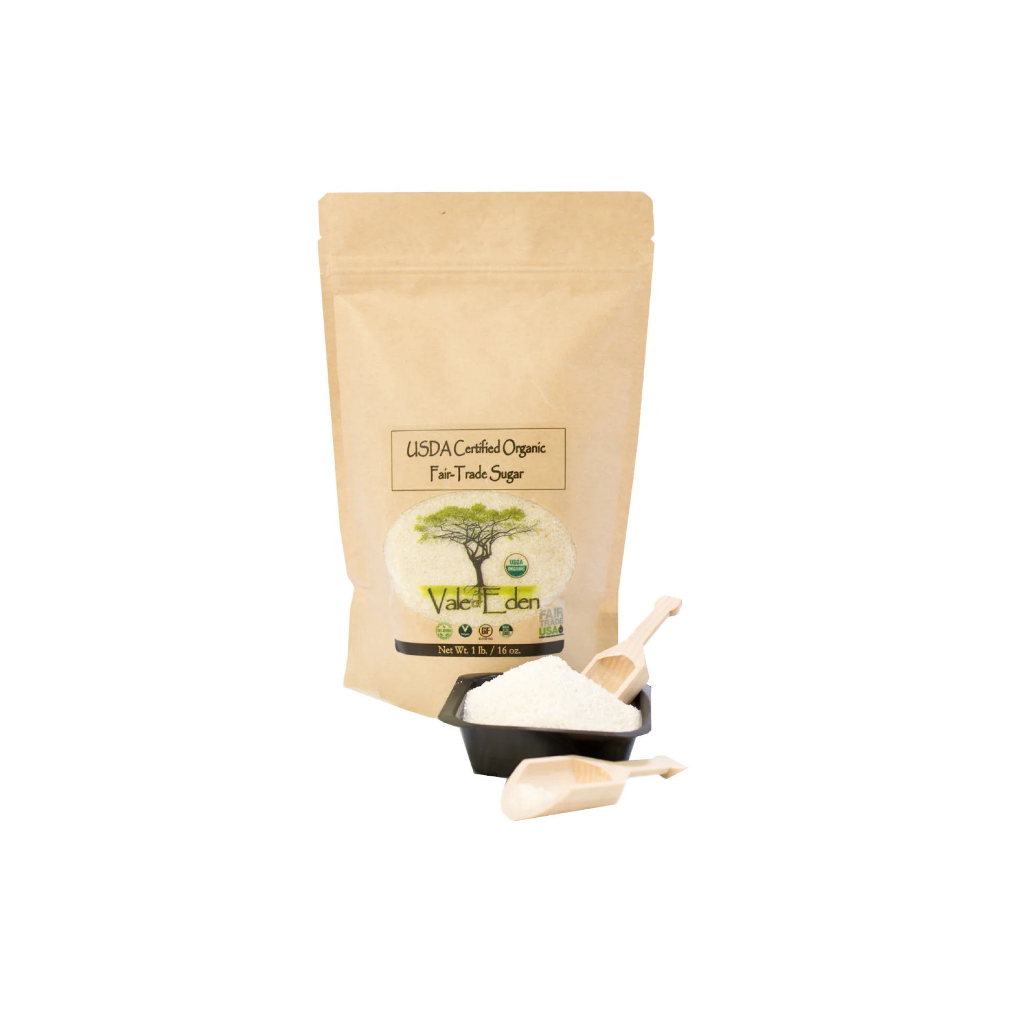 Certified Organic Sugar, 100% Vegan, Non-GMO