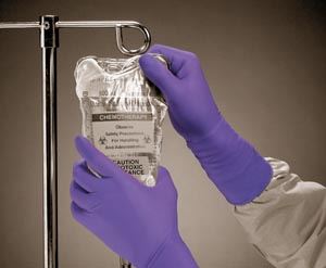 Kimberly-Clark Halyard Purple Nitrile Gloves, Small