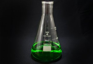 1000 ML Erlenmeyer Flask, Narrow Neck, Glass, Graduated
