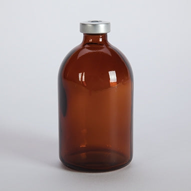 100ml Amber Sealed Sterile Glass Vial, Qty. 1