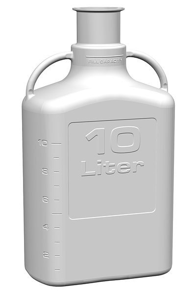 10L (2.5 Gal), PP, Carboy with 3" Sanitary Top