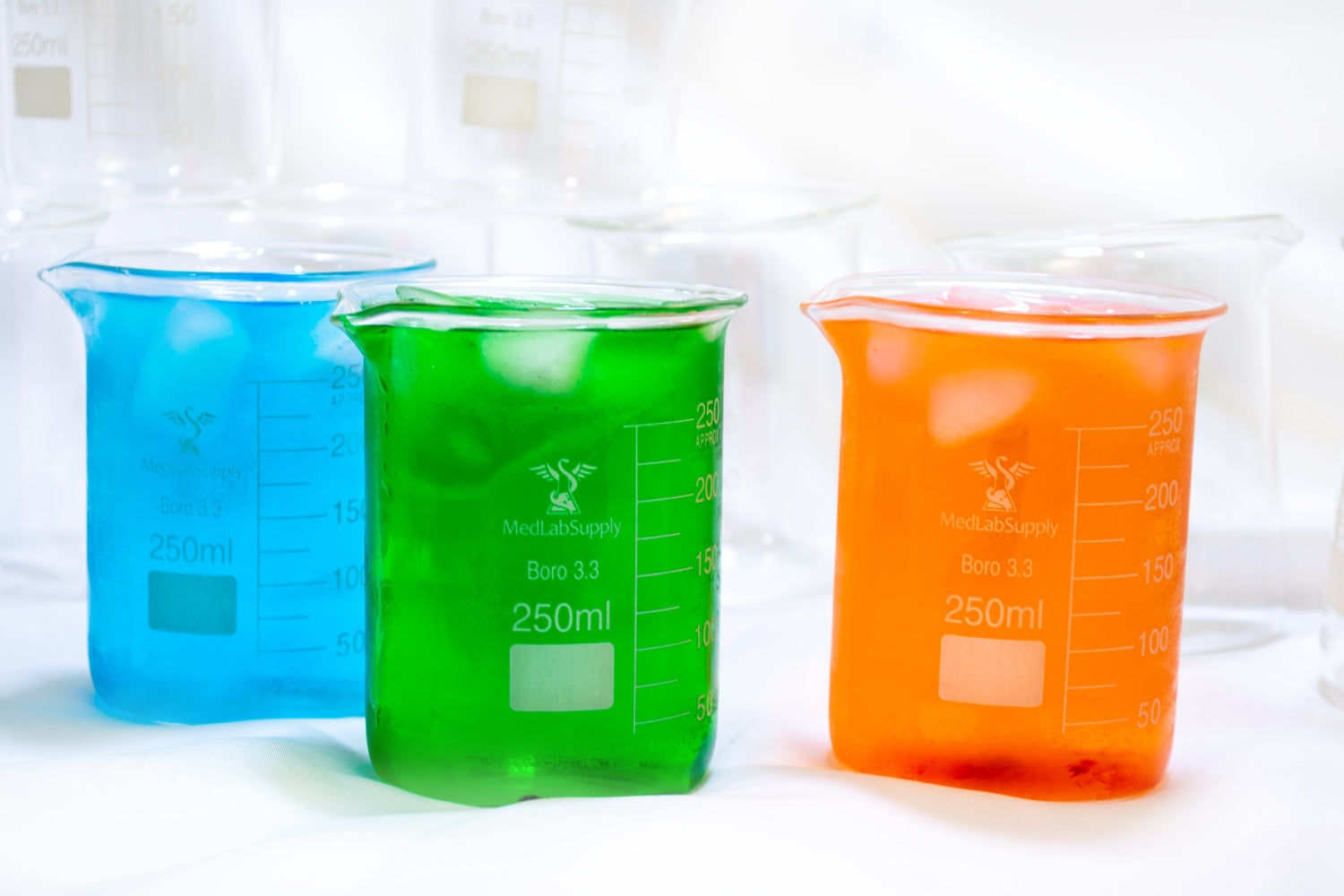 Med Lab Supply 10 piece Chemistry Bar Beaker Cocktail Glass Set