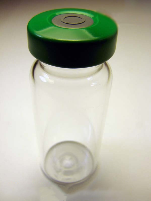 ALK-10ml Clear Sealed Sterile Glass Vial, Green, Qty. 1