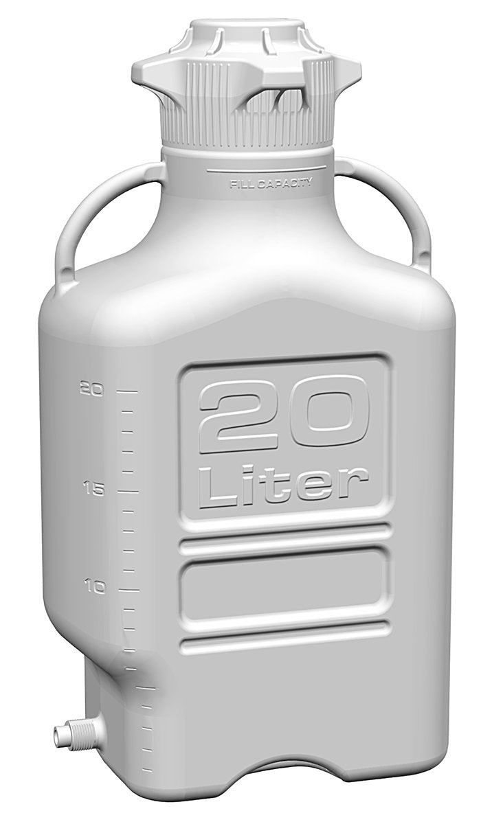 Carboy, 20L, HDPE, 120mm cap with Spigot