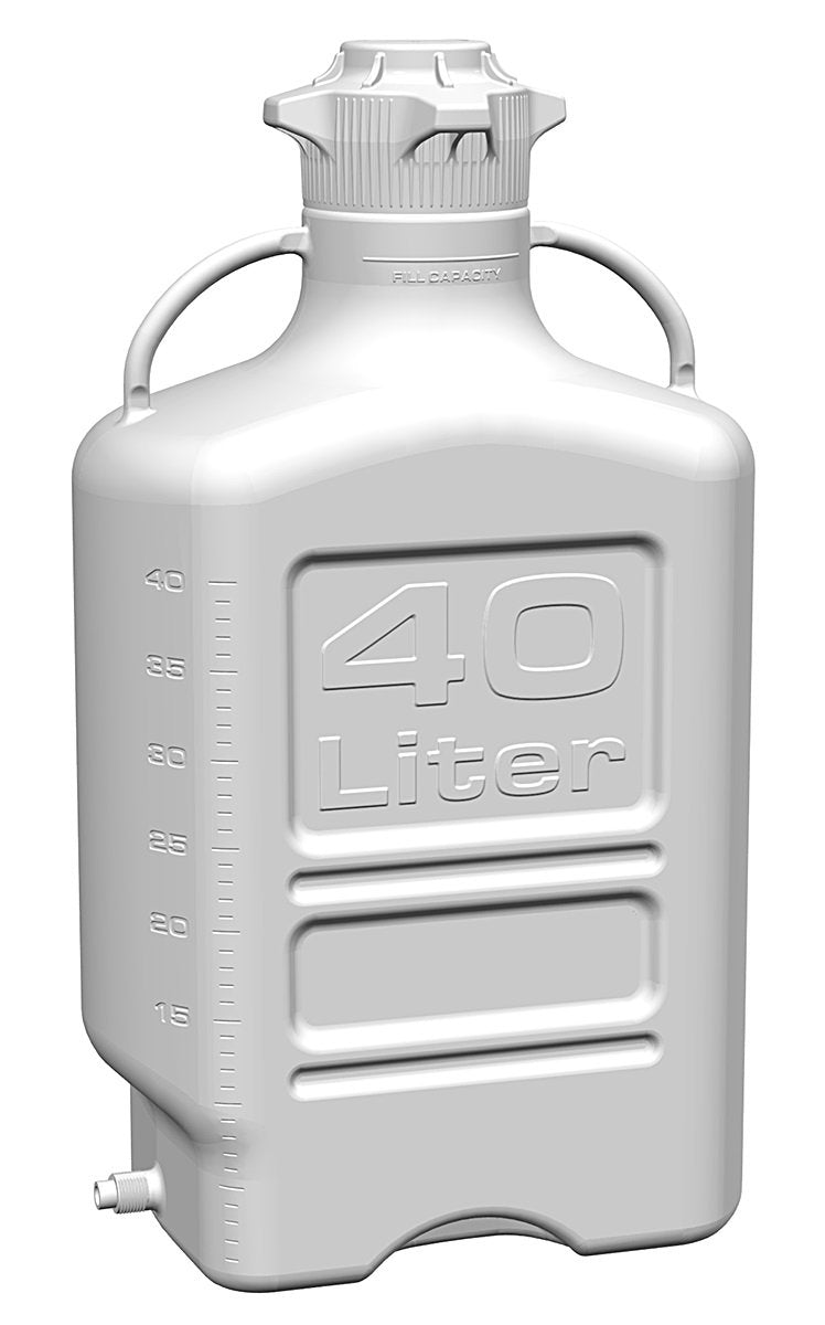Carboy, 40L, HDPE, 120mm cap with Spigot