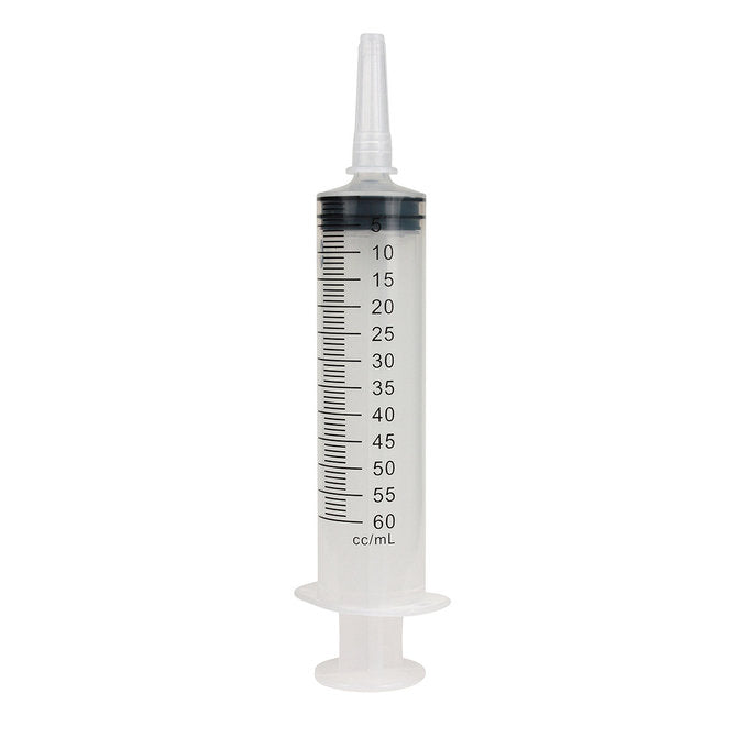 CarePoint Luer Slip 60cc/mL Syringe only, Catheter Tip, Box of 20