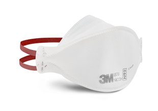 3M 1870+ Singles Aura Niosh N95 Health Care Particulate Respirator and Surgical Mask, Individually Sealed.
