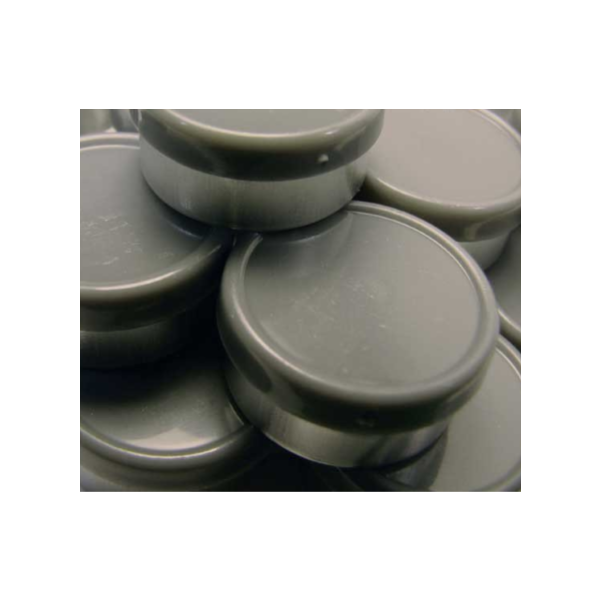 20mm Flip Top Aluminum Seal - Charcoal (Qty. 100)