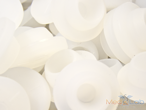Silicone Vial Stopper, Clear, 20mm, Qty. 100