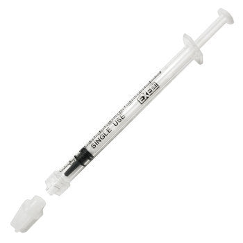 Exel 1cc Luer Lock syringe only with Cap, Sterile, Qty. 100, 26049