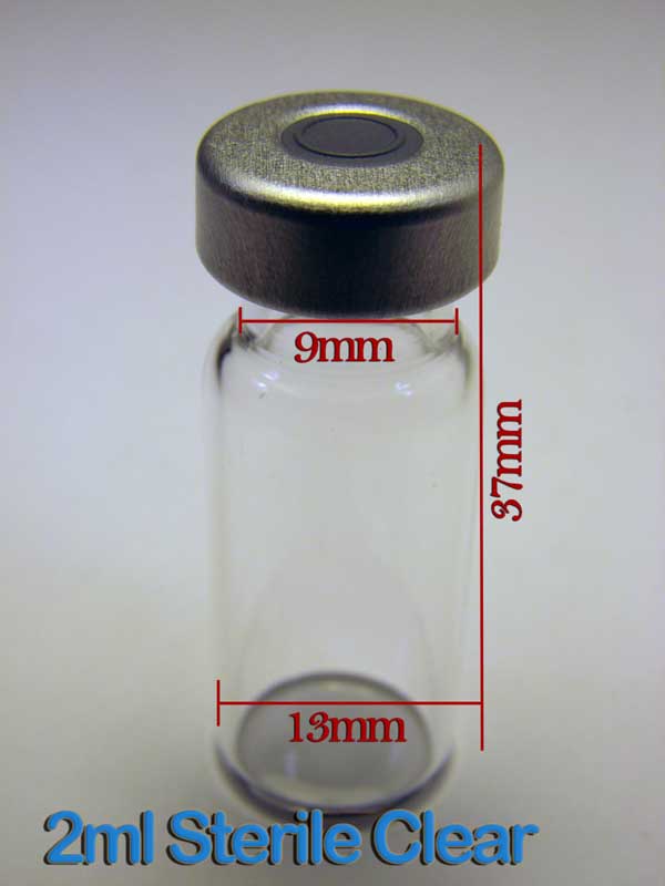 ALK-2ml Clear Sealed Sterile Glass Vial-Silver (Qty. 1)