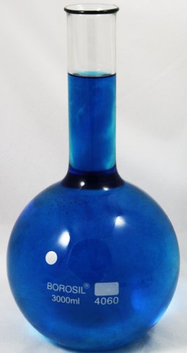 3000ml, Boiling Flask, Flat Bottom, Borosilicate Glass (Qty. 1)